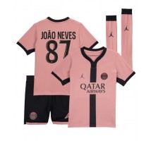 Paris Saint-Germain Joao Neves #87 Koszulka Trzecia dzieci 2024-25 Krótki Rękaw (+ krótkie spodenki)